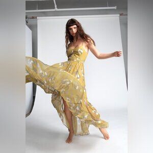 Laura Garcia Barney’s New York 100% Silk Floral Dress